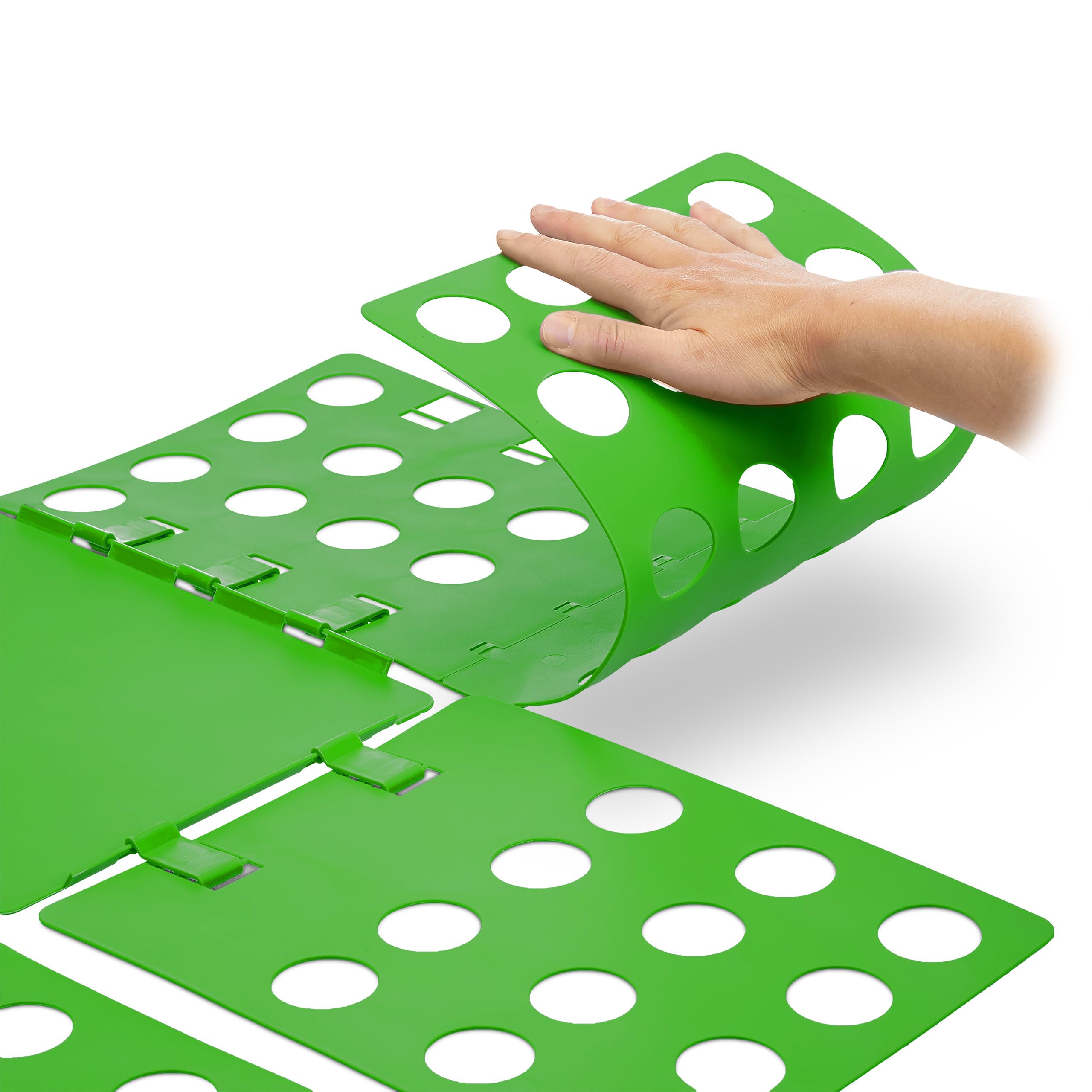 Relaxdays Tavoletta Piega Indumenti, Quarta Generazione, Magliette, Camicie, Vestiti, T-Shirt Folder, Verde