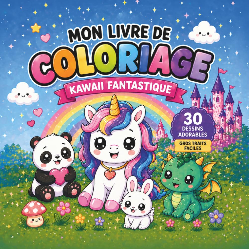 Mon livre de coloriage: Kawaii Fantastique