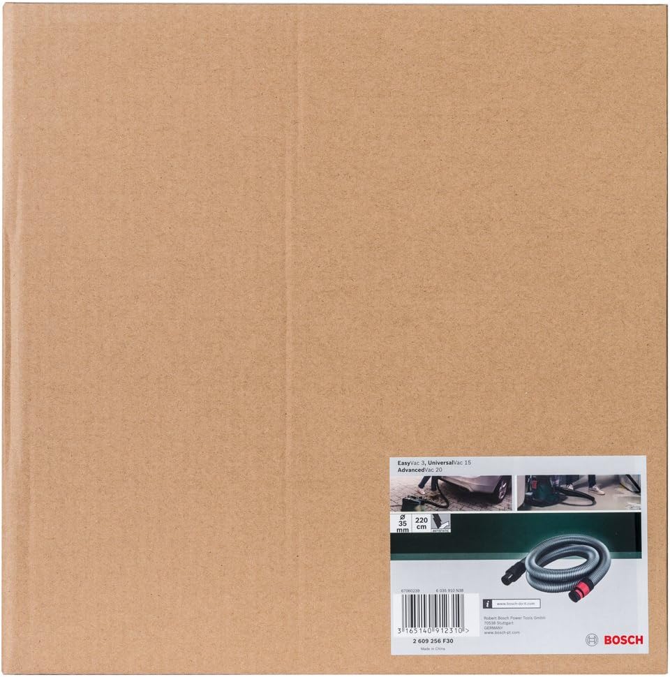 Bosch Home and Garden 2609256F30 2 Flexible Anti-Static AdvancedVac 20 Vacuum Cleaner (2.2 m Hose Length), Black