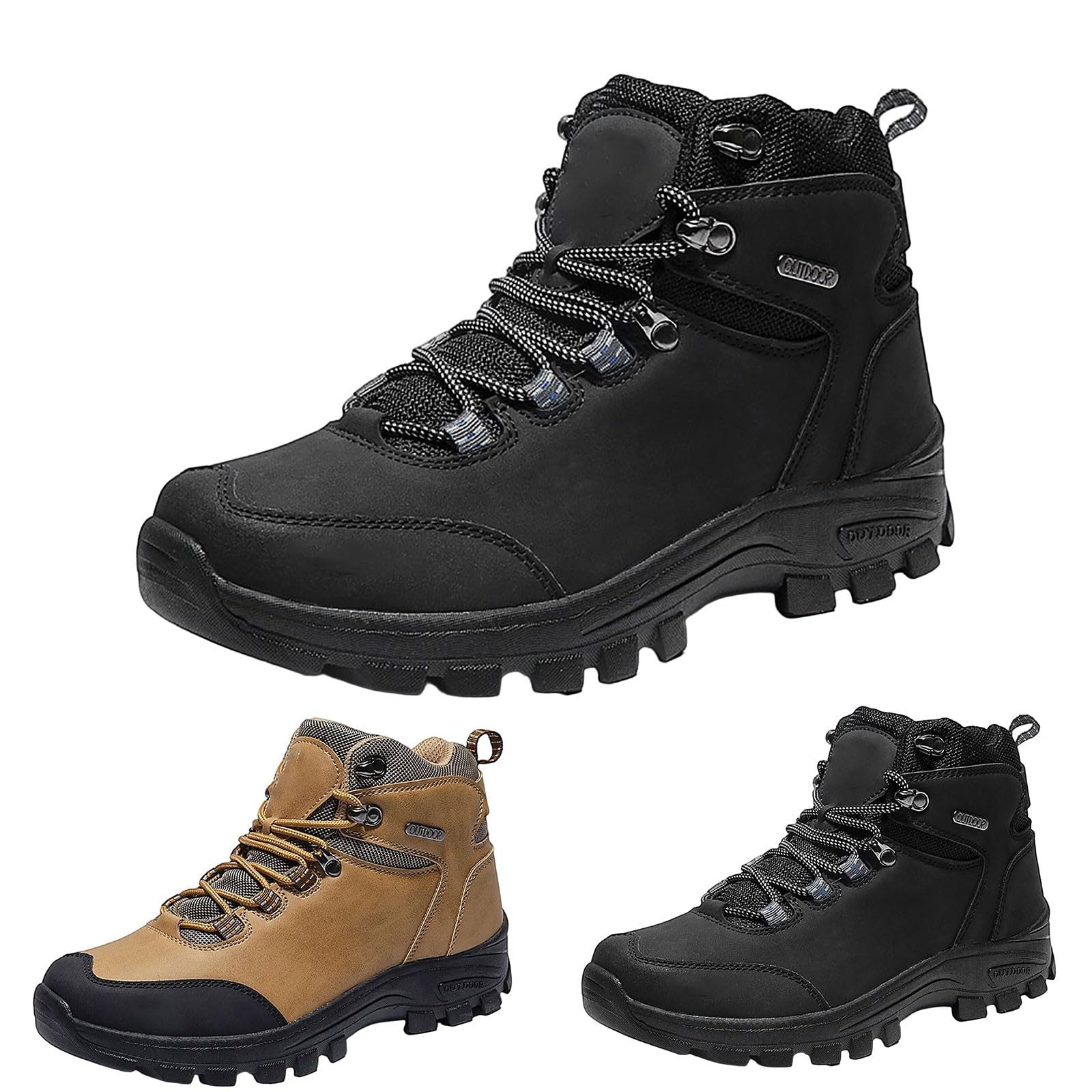 Stiefel Herren Wasserdicht Leicht Wanderstiefel Leder Atmungsaktive