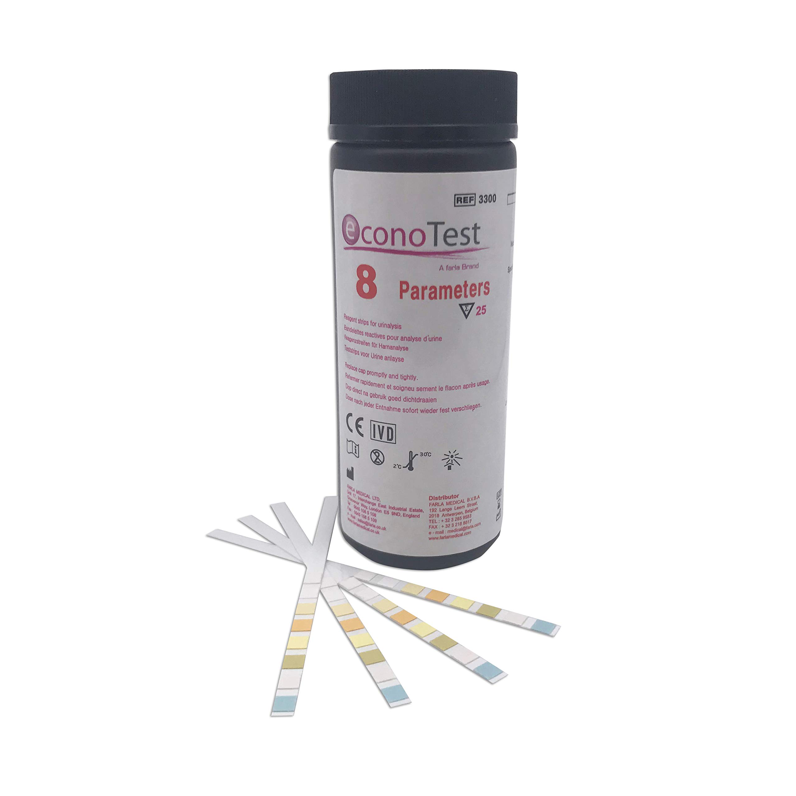 Buy econoTest Reagent Urine Urinalysis Test Strips 8 Parameter Pack