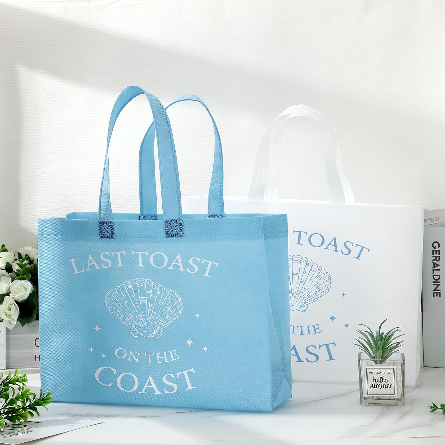 FYSUIMU Bridesmaid Tote Bags Goodie Bags with Handles Non-Woven Bags for Bachelorette Bridal Shower Party image 3