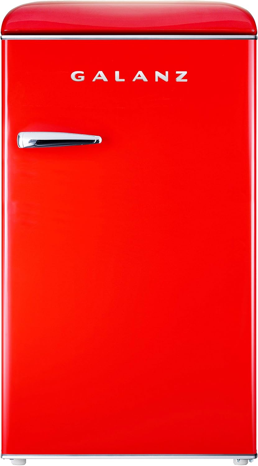 Galanz GLR35RDER Retro Compact Refrigerator, Single Door