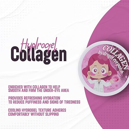 Miniatura 7 de Parche para ojos de hidrogel de caracol de oro, antiarrugas y nutrición por Esfolio (60 piezas)