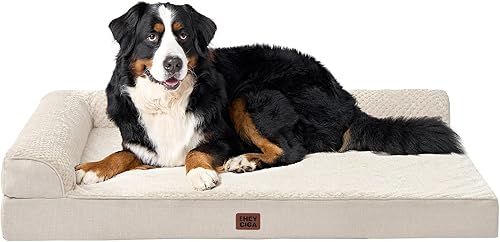 Miniatura 18 de EHEYCIGA Cama extra grande para perro torpedica, cama XL de espuma viscoelástica para perro con funda extraíble lavable, sofá impermeable para
