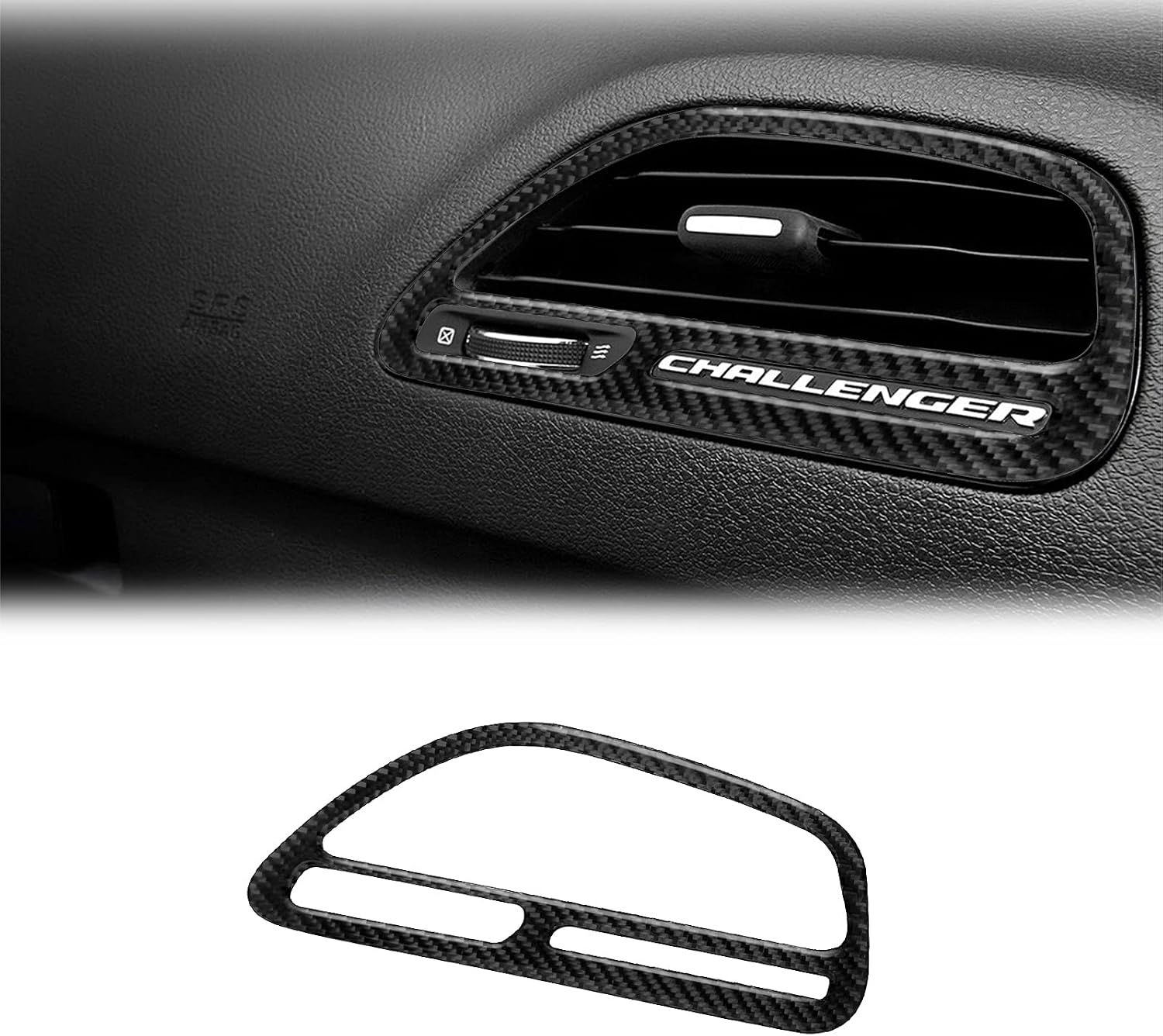 Buy Lanzmyan Compatible With Right Side Air Vent Wind Outlet Frame Panel Carbon Fiber Dashboard Right Side Wind Outlet Trim Cover For Dodge Challenger 2015 2016 2017 2018 2019 2020 Black Online In Indonesia B0989flq85