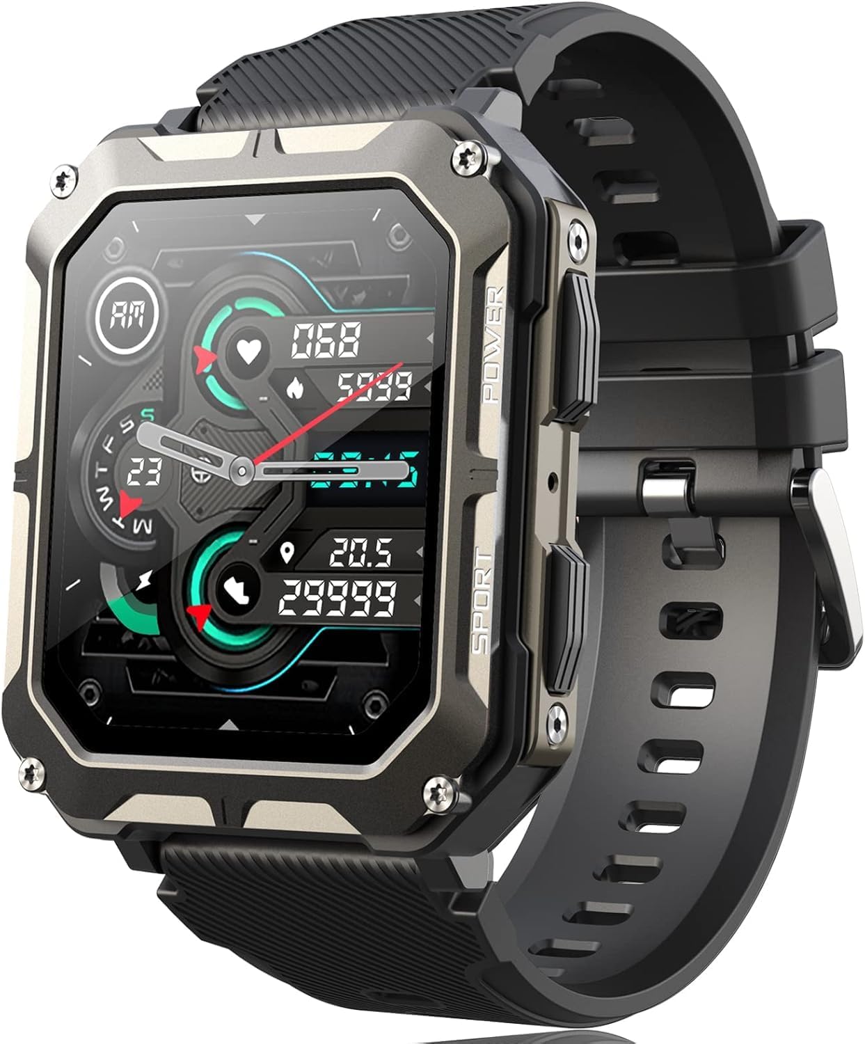 Men’s Smart Watch: 1.93″ AMOLED, 5ATM Waterproof, Heart Rate & Sleep Monitor, Voice Control, Compatible with iPhone & Android Men’s Smart Watch: 1.93″ AMOLED, 5ATM Waterproof, Heart Rate & Sleep Monitor, Voice Control, Compatible with iPhone & Android