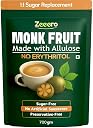 Zeeero Monk Fruit without erythritol | Monkfruit with Allulose Sweetener | 1:1 Sugar Replacer | Monk sugar/monk fruit powder | No Preservatives 700g gallery image
