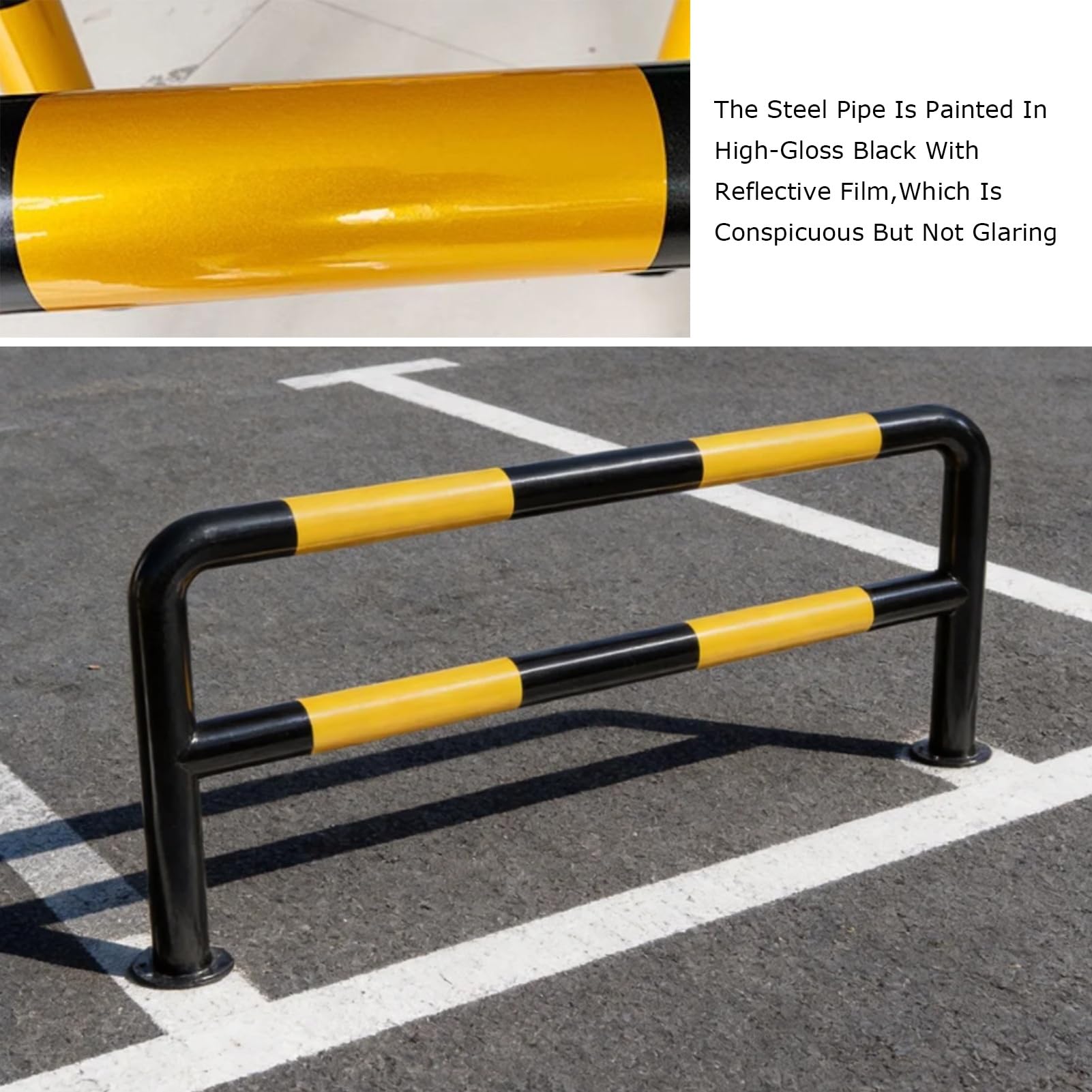 Colonna di parcheggio a doppio strato, protezione anti-collisione a forma di U, blocco paraurti di protezione, costruzione durevole per la sicurezza nei parcheggi