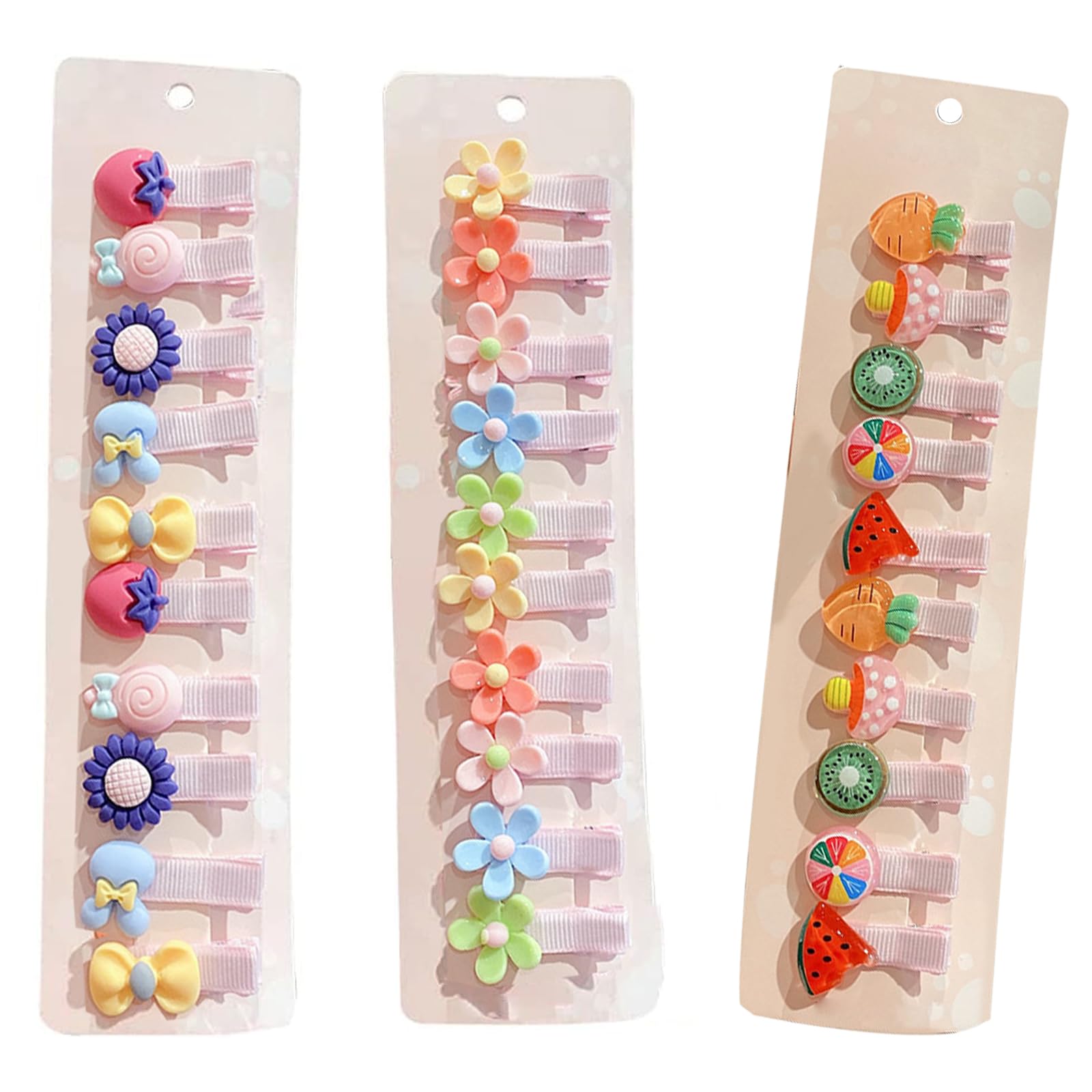 RTRTGS 30 clips bebé niñas,pelo para bebés,Pinzas para el pelo para bebé y niña,lindo e infantil clips antideslizante,accesorio de cabello para bebés y niños pequeños, ideal para pelo fino