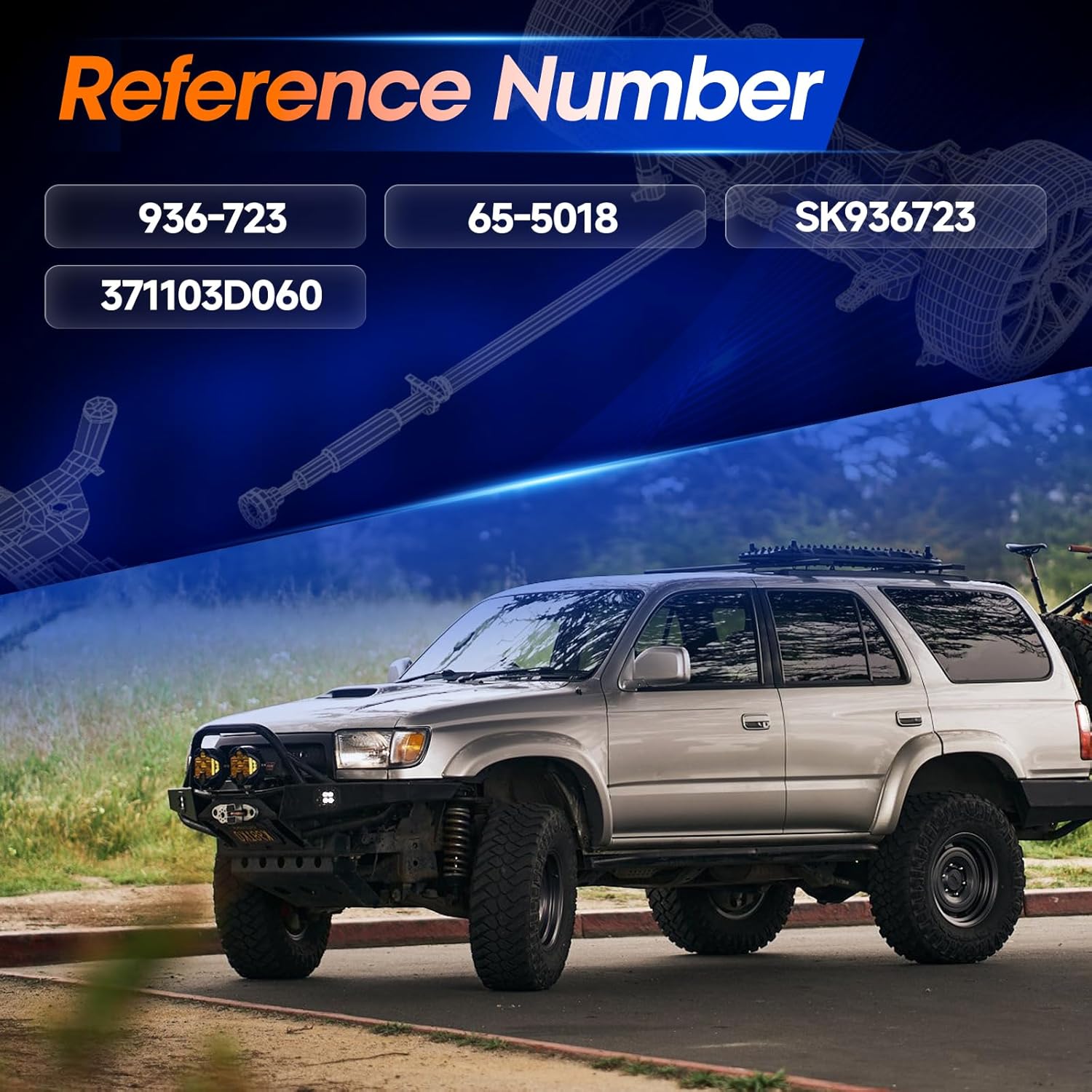 Rear Drive Shaft Prop Shaft Driveshaft Assembly [Automatic Transmission RWD Only] Fit for Toyota 4Runner 1996 1997 1998 1999 2000 L4 2.7L, OE 936-723, 371103D060