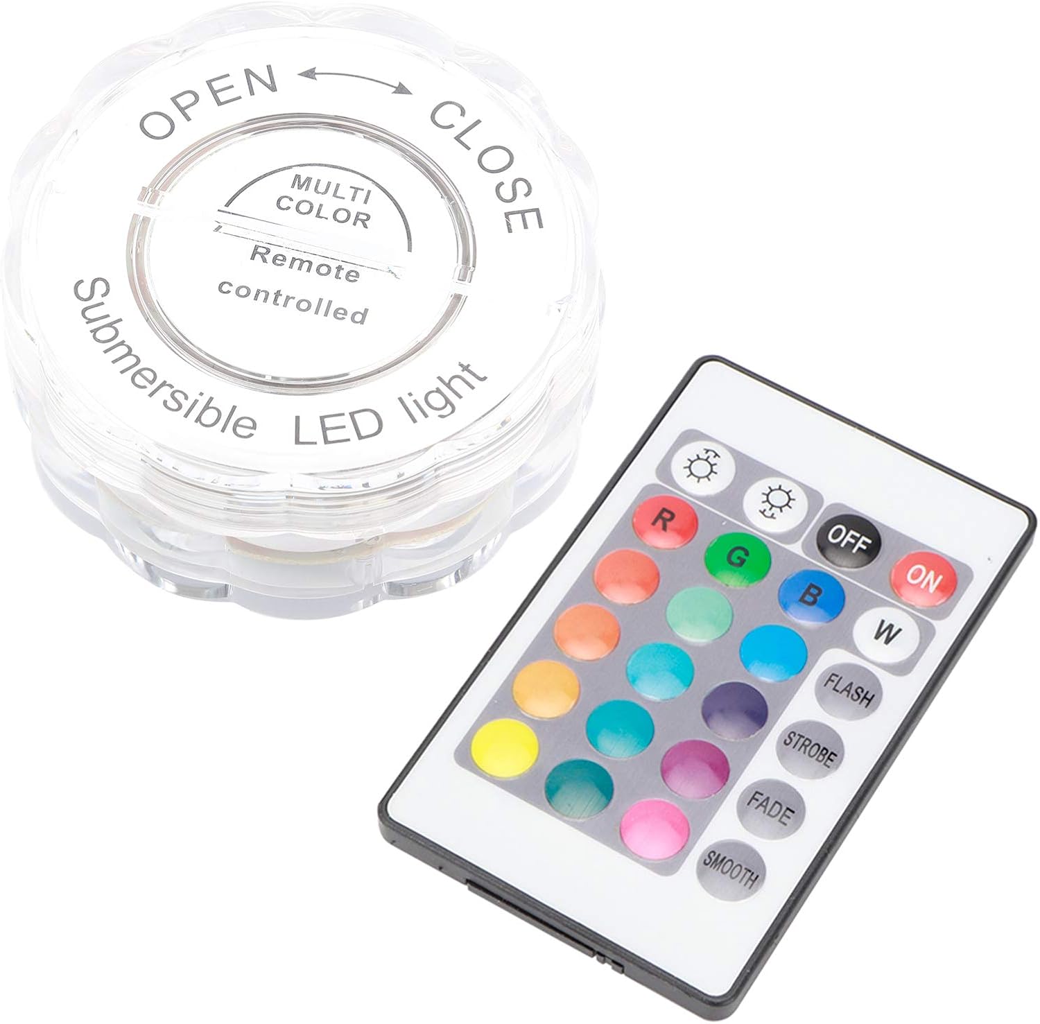 GOTOTOP Small Submersible LED Lights Waterproof, Battery Operated LED