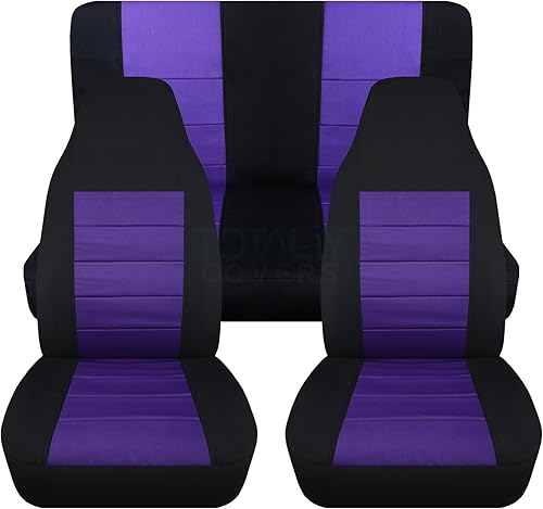 Fundas para asientos de automóvil, Negro y púrpura