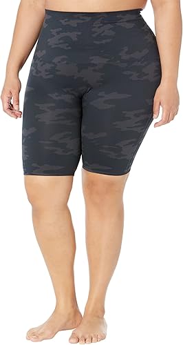 SPANX Lamn Bike Shorts Black Camo XS