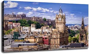 Amazon.com: Edinburgh Scotland Canvas Wall Art Pictures Poster Printing ...