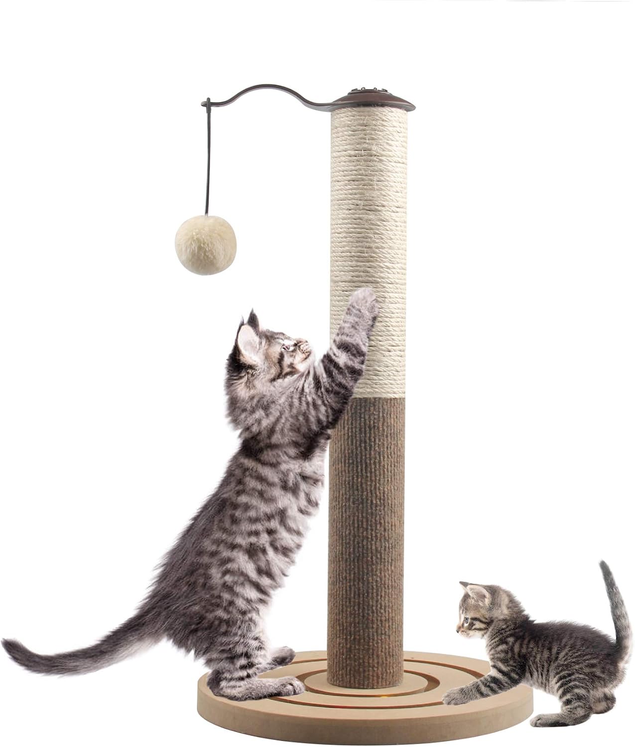 67i Cat Scratching Post with Sisal Rope Kitten Scratcher Sisal Scratch Posts Indoor Cats Scratcher Cat Sisal Rope 19.7" Tracking…