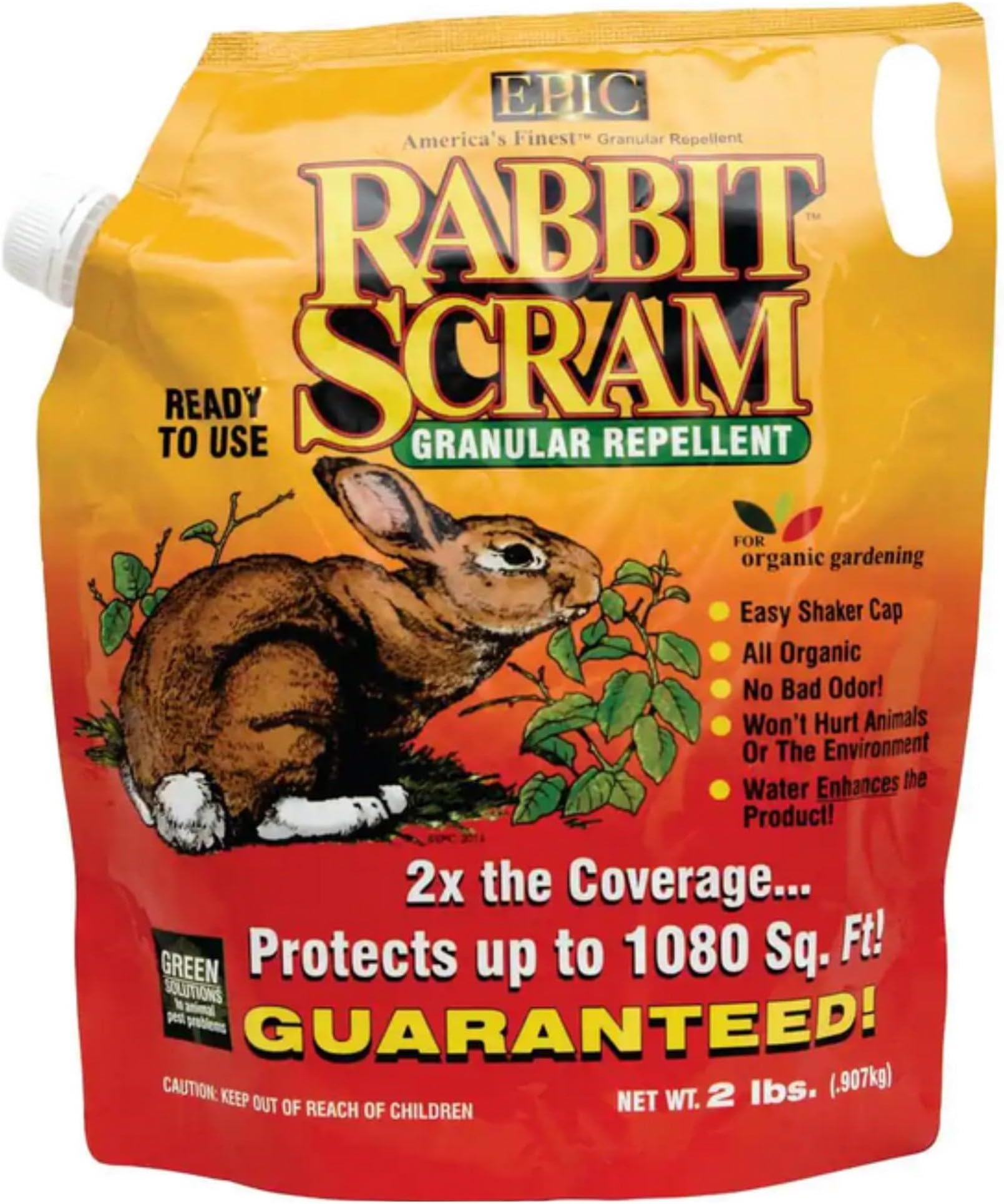 Enviro Pro 11004 Epic Rabbit Scram Granular Repellent, 2 lb.