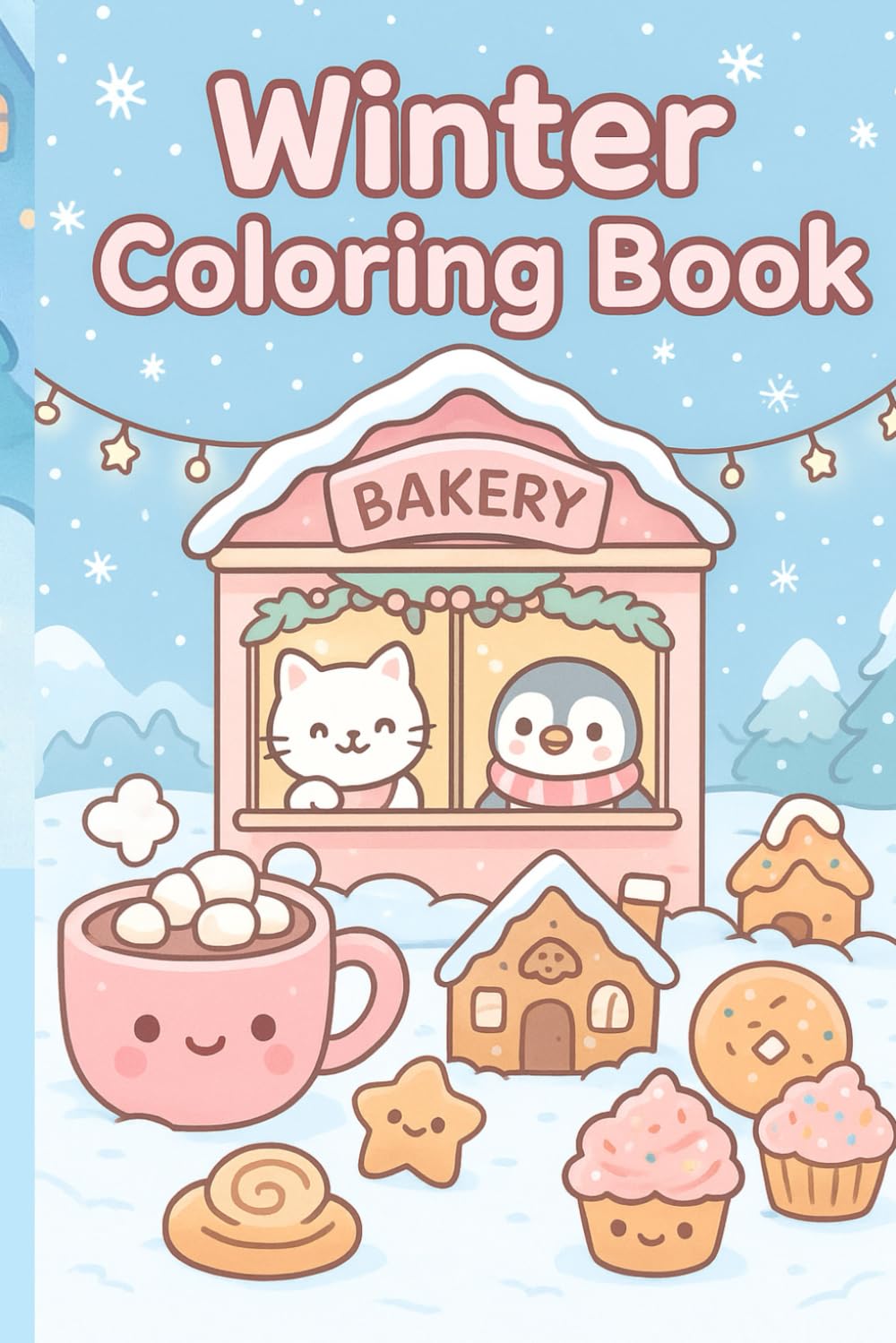 Winter Coloring Book: Bring home the cutest winter wonderland.