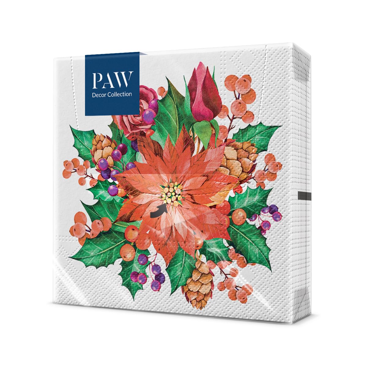 PAW - Servilletas de Papel 3 Capas (33 x 33 cm) | 20 Unidades | Servilletas de Navidad con motivos invernales y navideños | Ideales para la mesa festiva | Color: Christmas Atmosphere — view 49