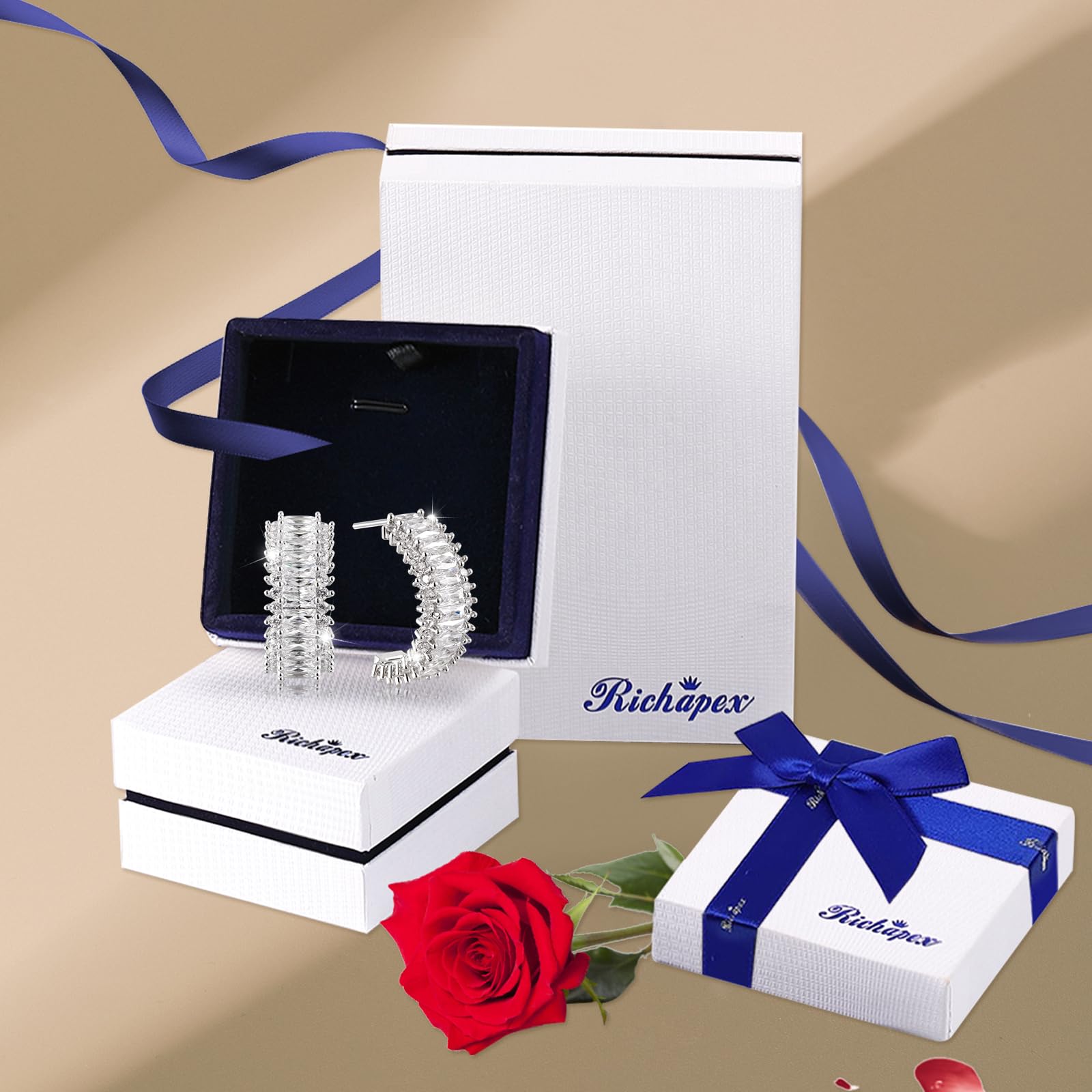 Orecchini Richapex da donna con zirconi