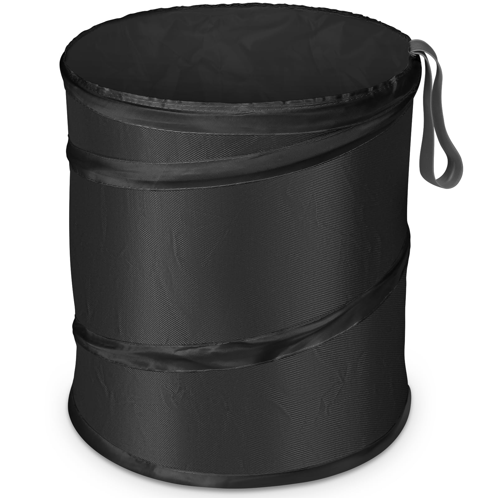 Cubo de basura para coche Kincown, de gran tamaño, plegable, con banda elástica, de doble capa, lavable y con velcro.