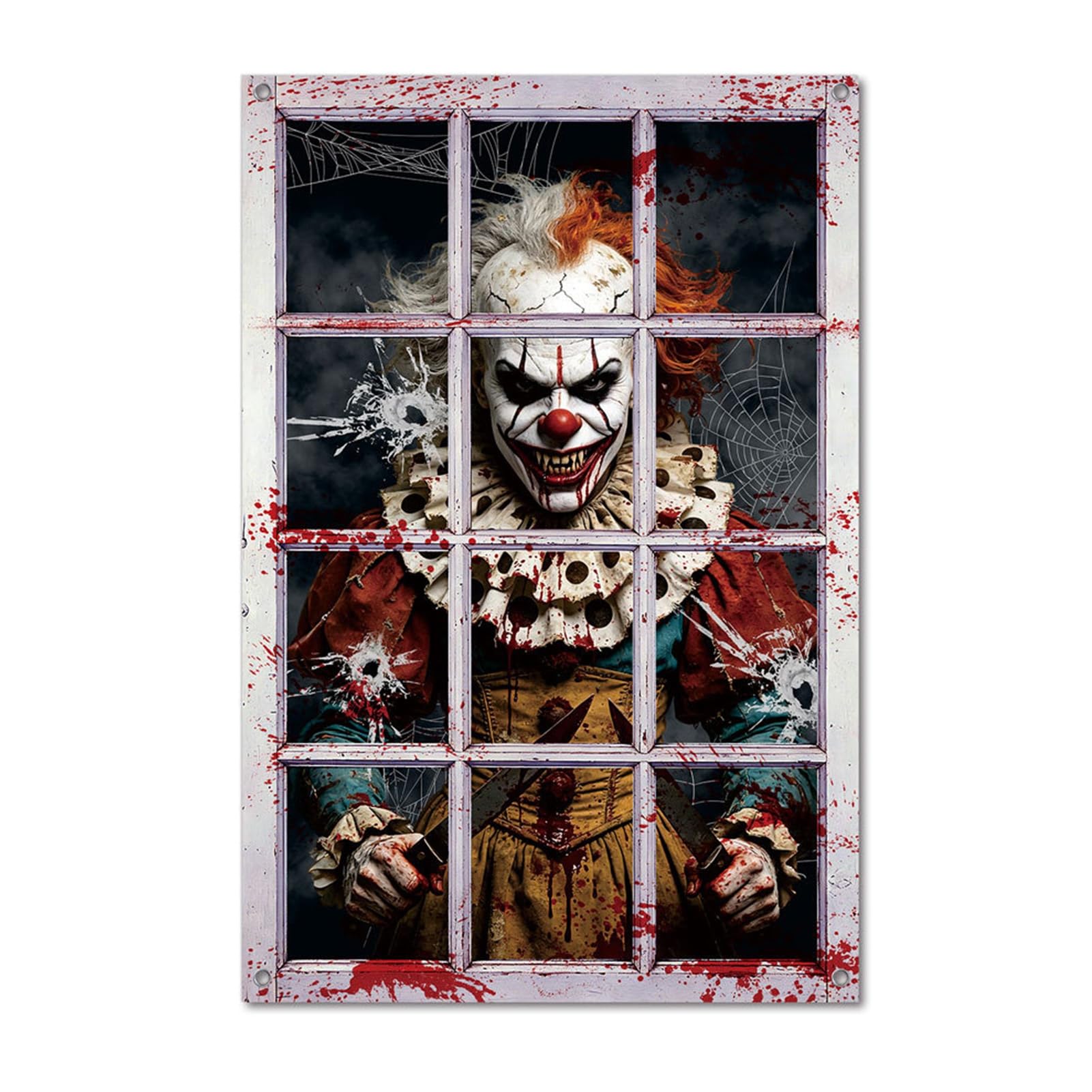 Halloween Decorations Window Stickers, Skeleton and Ghost Window Decals, Decorative Halloween Party Decor for Home Wall Windows Glass, Festive Atmosphere Party Decoration D