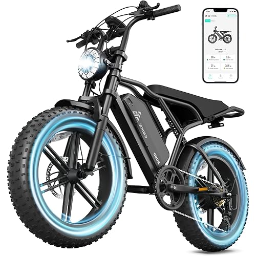 TST Electric Bike for Adults, 1500W Peak Motor Ebike with 48V 15/25/30Ah Built-in Battery, 60/120 Miles Range 28 MPH Upgraded Electric Bike, 20" All-Terrain Fat Tire E Bike