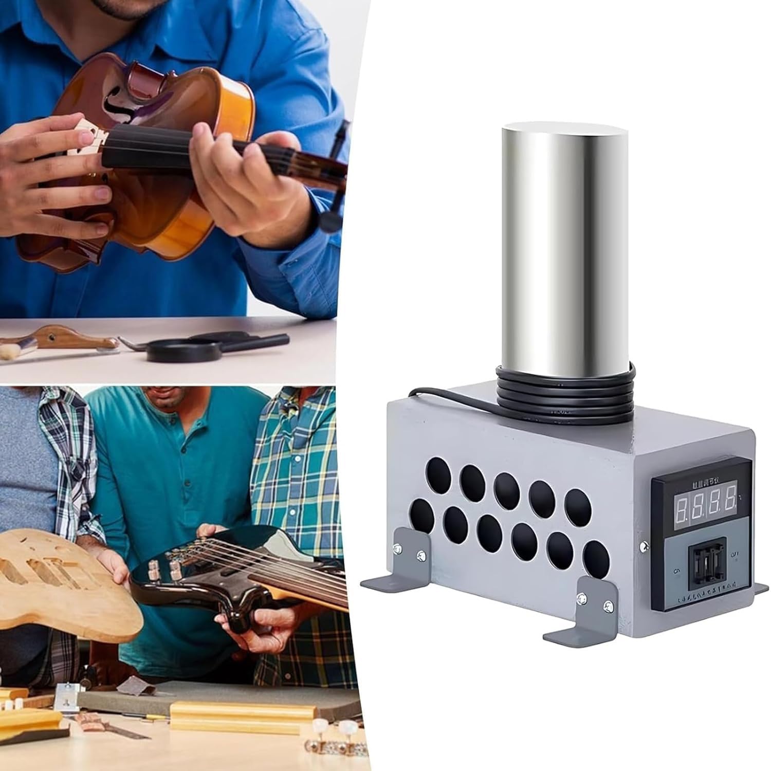 Gitarrenholzbiegeeisen, einstellbare Temperatur 0-280 ℃ für Gitarrenbauer, Violinen-Seitenreparaturwerkzeug, langlebiges Design für Gitarrenherstellung