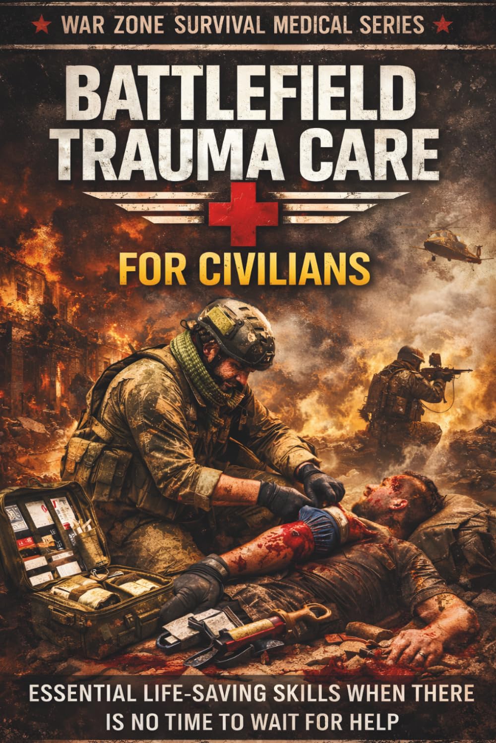 Battlefield Trauma Care for Civilians: Emergency Life-Saving Skills for Severe Injuries, Bleeding Control, and Crisis Medical Response (War Zone Survival Medical Series)