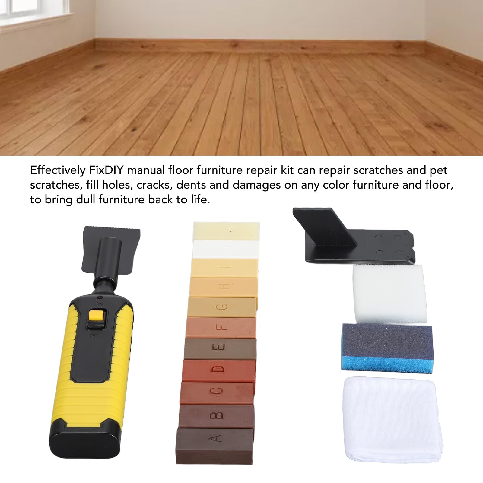 Bâton De Cire Réparation Pour Meubles – Crayon Marron Pour éraflures Et Finitions Bois
