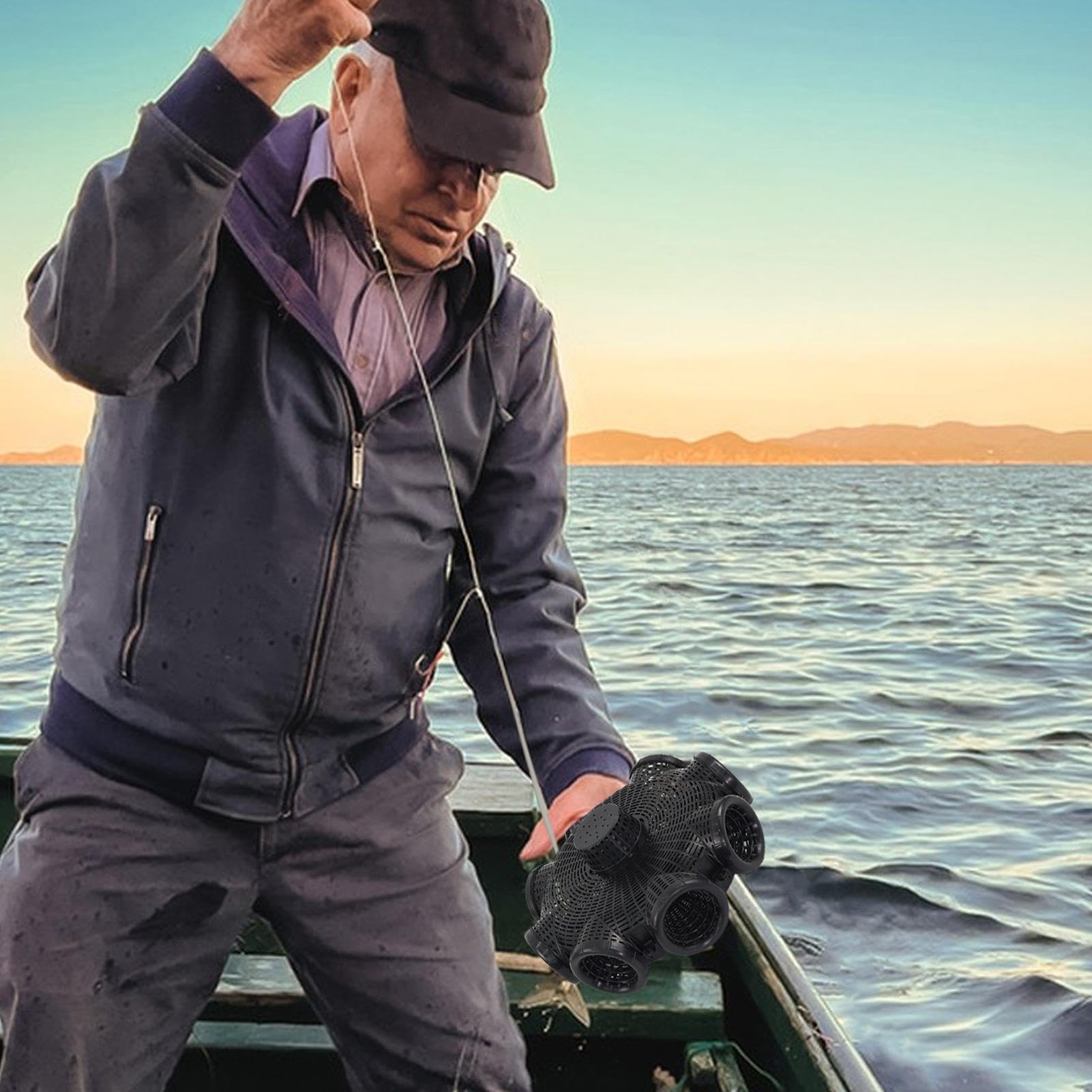 Trappole per Pesce , Retino per Pesci Gambero, 8 Fori Shrimp Cage Granchio Pesce Trap, Reuse Di Pesce Con Fori, Da Pesca Con Aperture Dense Per La Cattura Di | Pesce Trap, Reuse Di Pesce Con Fori, Da Pesca Con Aperture Dense Per La Cattura Di