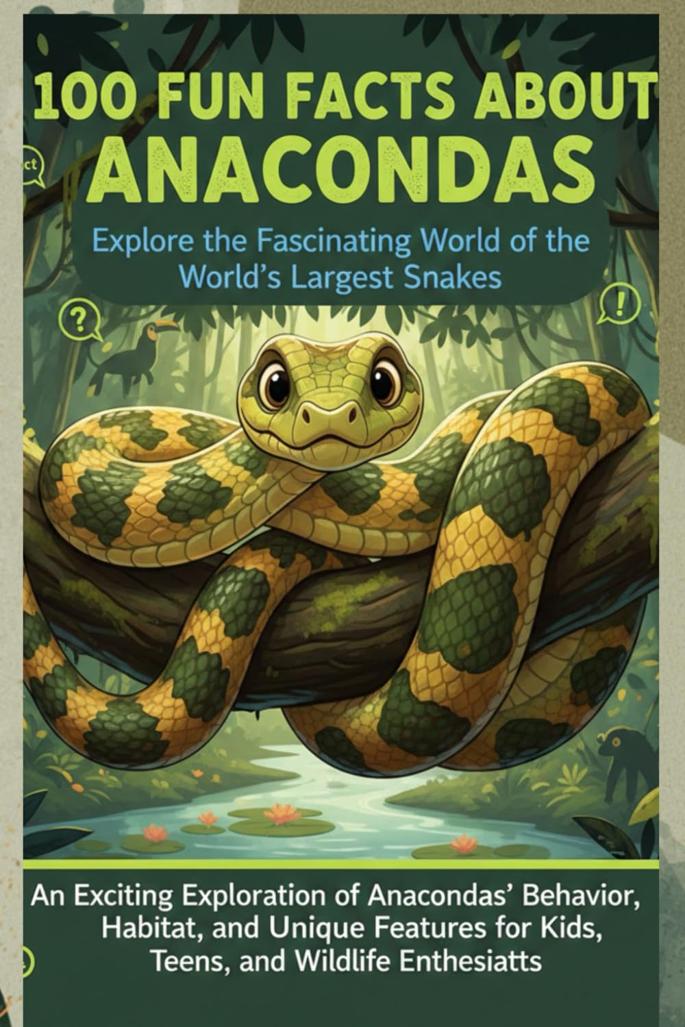 100 Fun Facts About Anacondas: Explore the Fascinating World of the World's Largest Snakes: An Exciting Exploration of Anacondas’ Behavior, Habitat, and Unique Features for Kids, Teens, and Wildlife