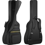 ANILD Acoustic Guitar Bag Gig Backpack With Thick Padding Dual Adjustable Shoulder Strap 40 41 inch Acoustic Guitar Case with Back Hanger Loop with Anti-theft Pocket