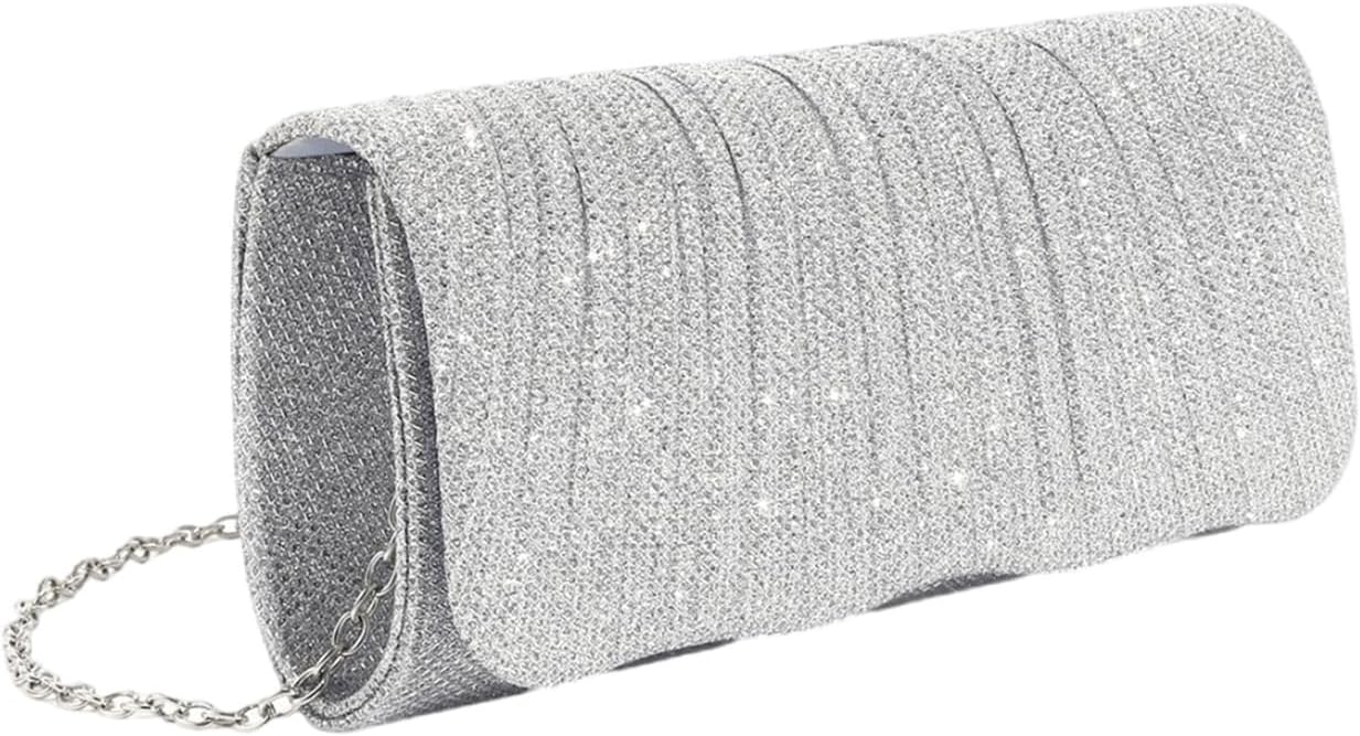 Womens Messengers Bag Sequins Purse Handbag Autumn Winter Shoulder Elegant Evening Chain Crossbody Women Elegant Shoulder Envelope Crossbody Banquet Handbag With Chain - Image 1 of 10