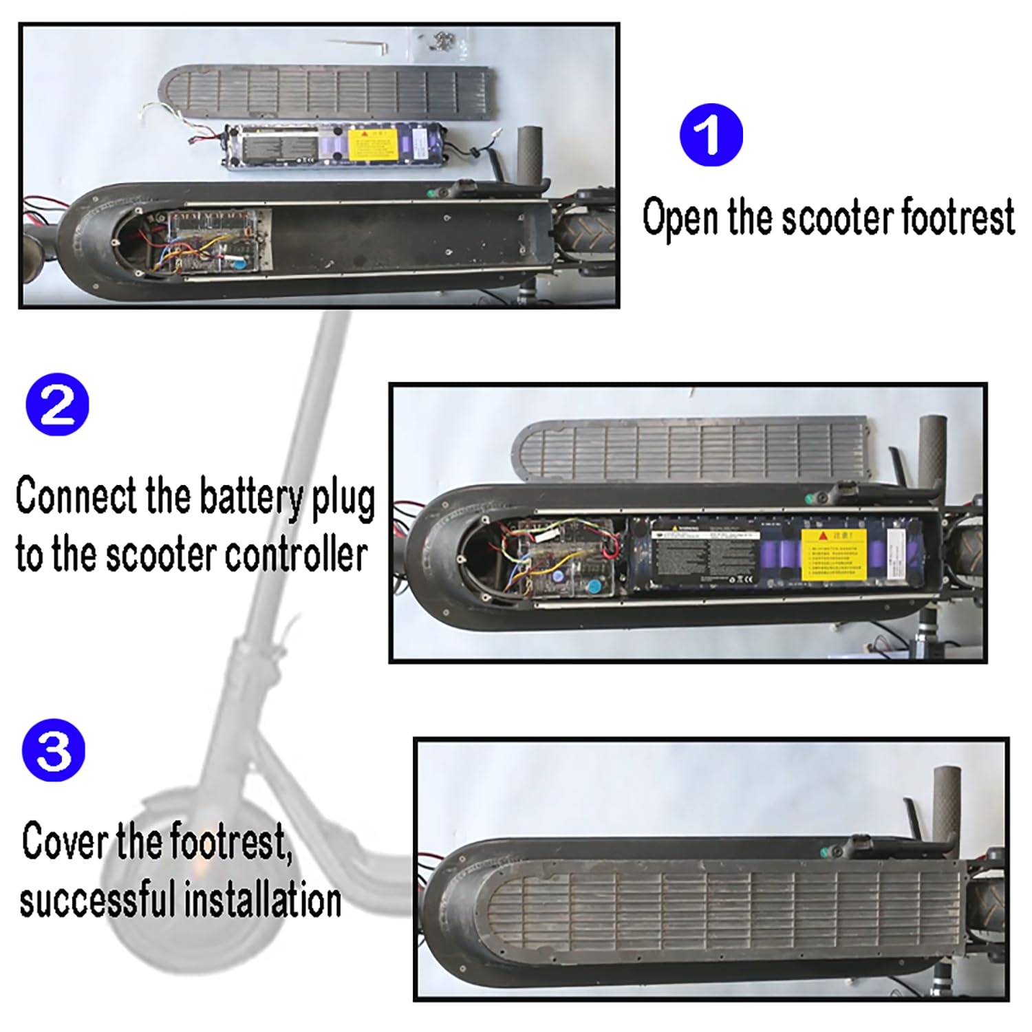 M365 Battery, 36V Scooter Battery, 36V 6600mah Battery Pack For M365 Electric Scooter Replacement Accessory
