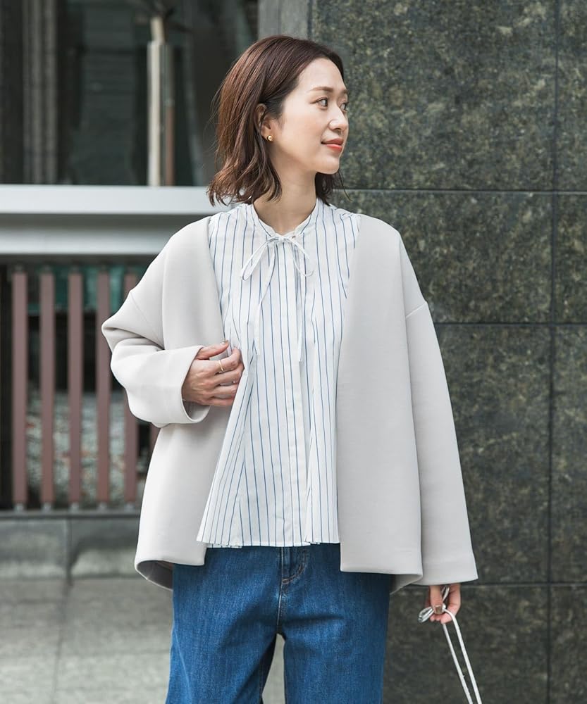 Yumi専用様タグ付きアーバンリサーチ ダンボールニットライトコート グレージュ Yumi専用様タグ付きアーバンリサーチ ダンボールニットライト