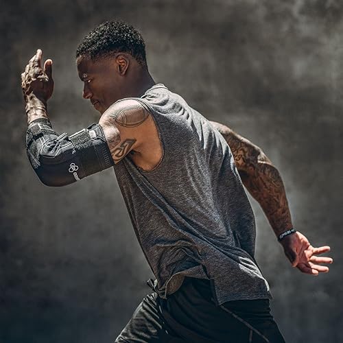 Miniatura 5 de DonJoy Performance Bionic - Codera II - Mediana, soporte máximo con bisagras para hiperextensión de codo, UCL, lesión de ligamento Tommy John, codo