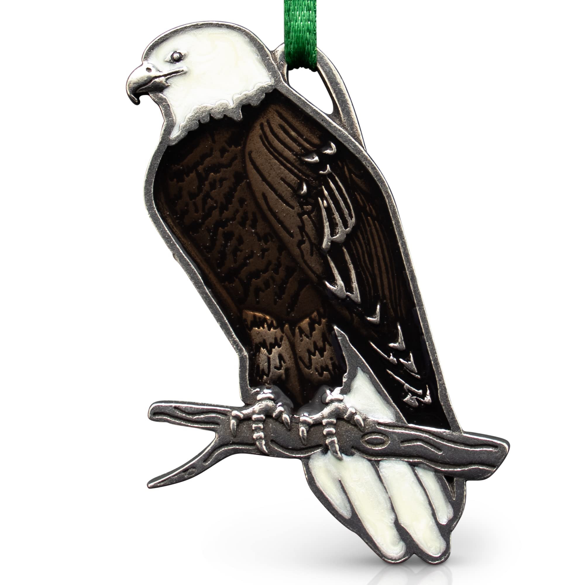 DANFORTHBald Eagle Pewter Ornament - 2 1/8 Inches High - Handcrafted - Made in The USA