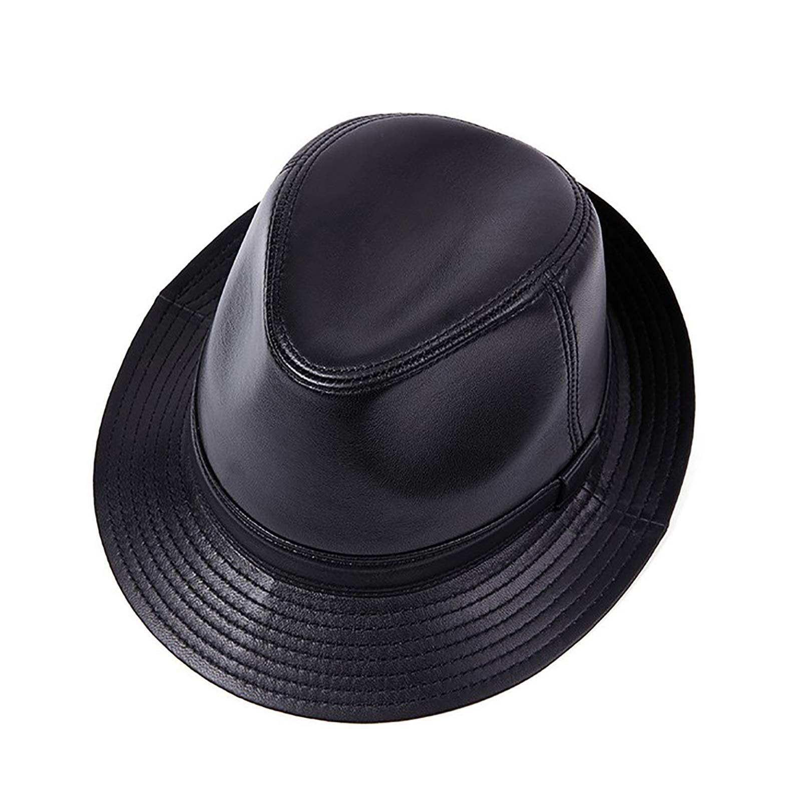 Chapeau fedora jazz pour homme avec capuchon vintage et ruban élégant