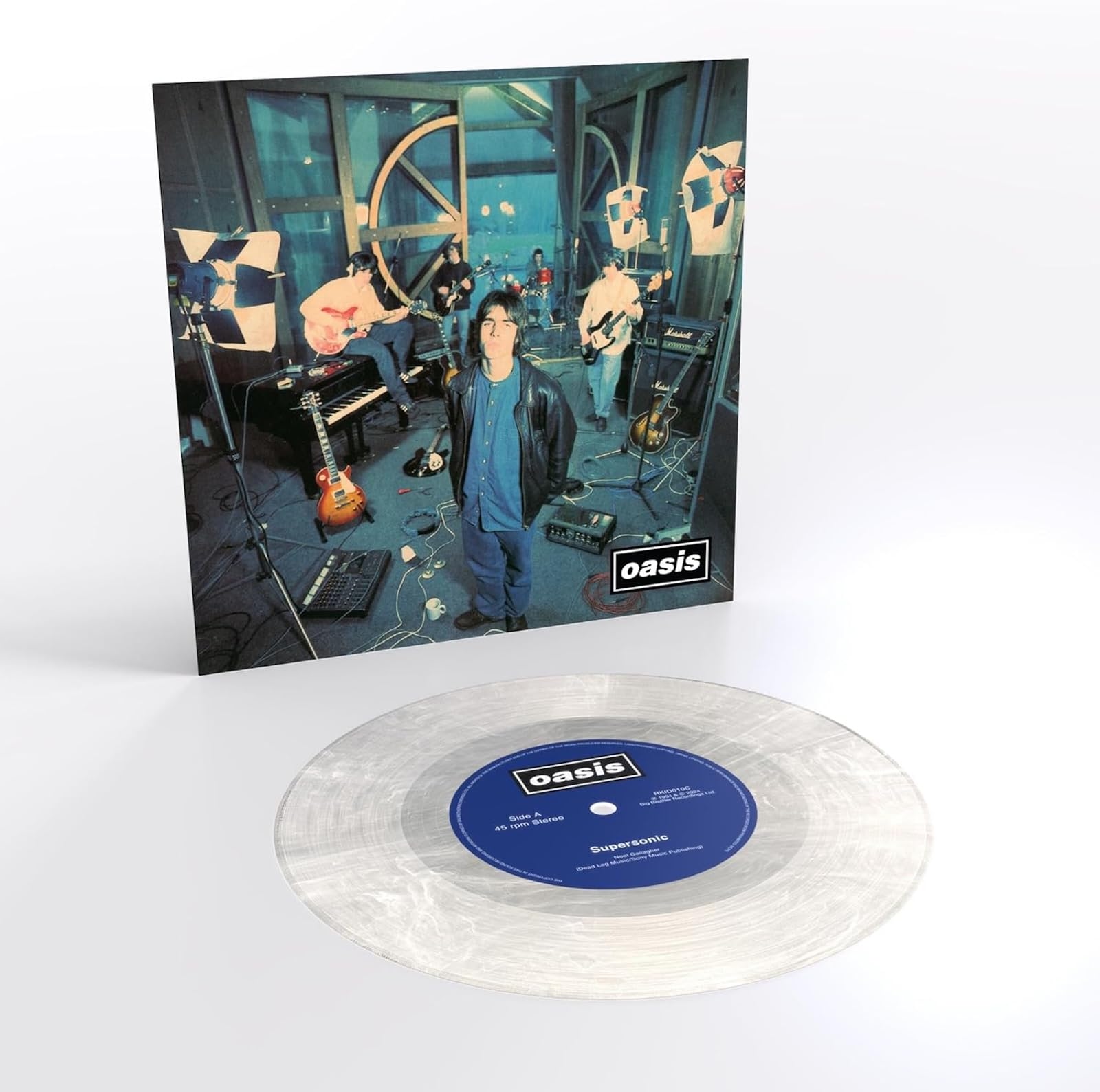 Oasis - Supersonic / Take Me Away - Limited Pearl White Single by