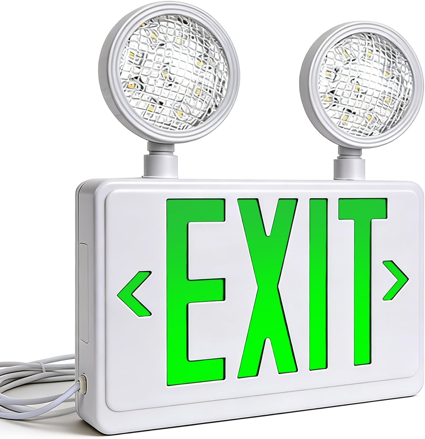LED Exit Sign, Emergency Exit Light with Battery Backup, Double Face, AC 120/277V, Hardwired Red Letter Exit Lights for Business Indoor