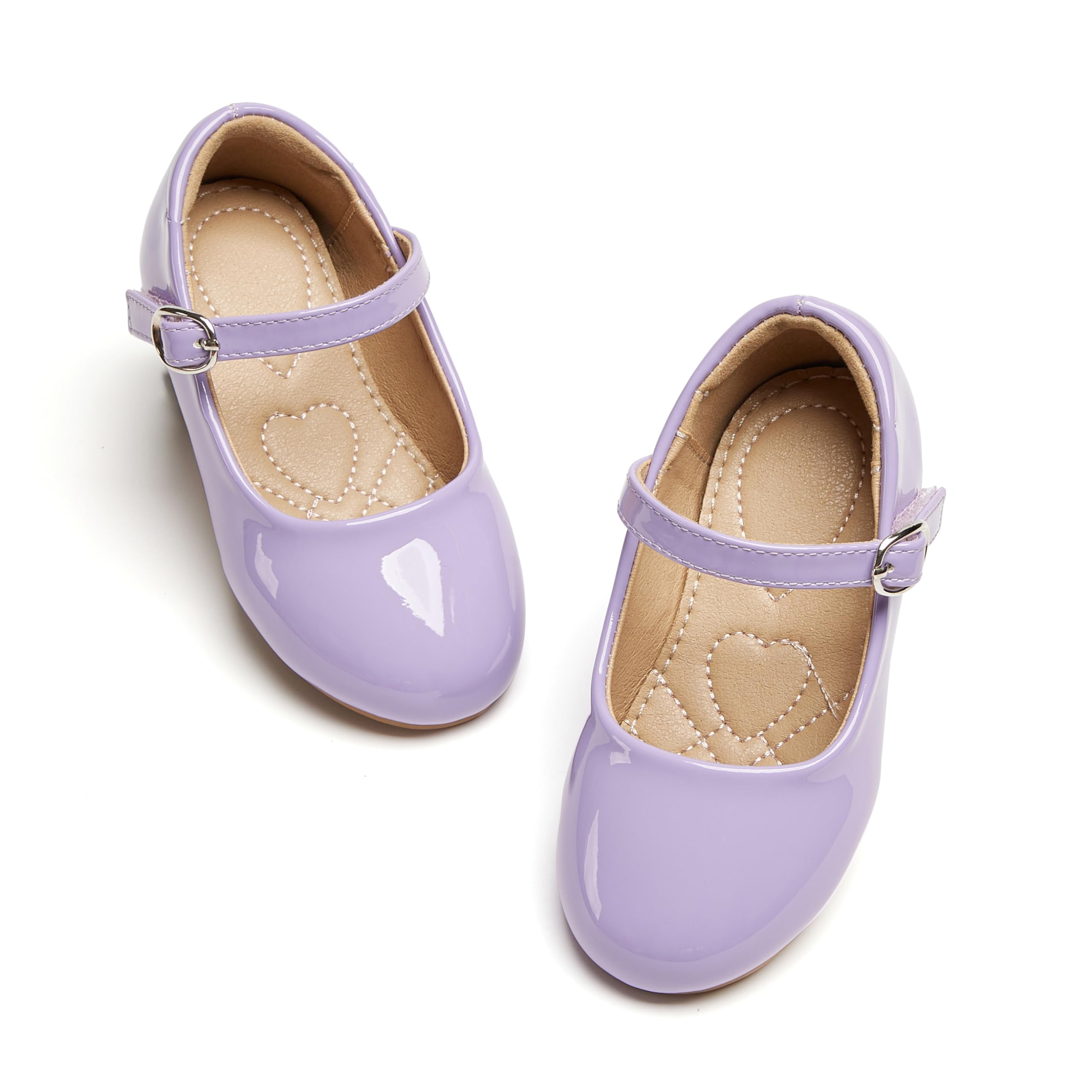 ESTINE Toddler/Little Kid Girls Dress Mary Jane Flats Flowers Fashion Princess Ballet Shoes