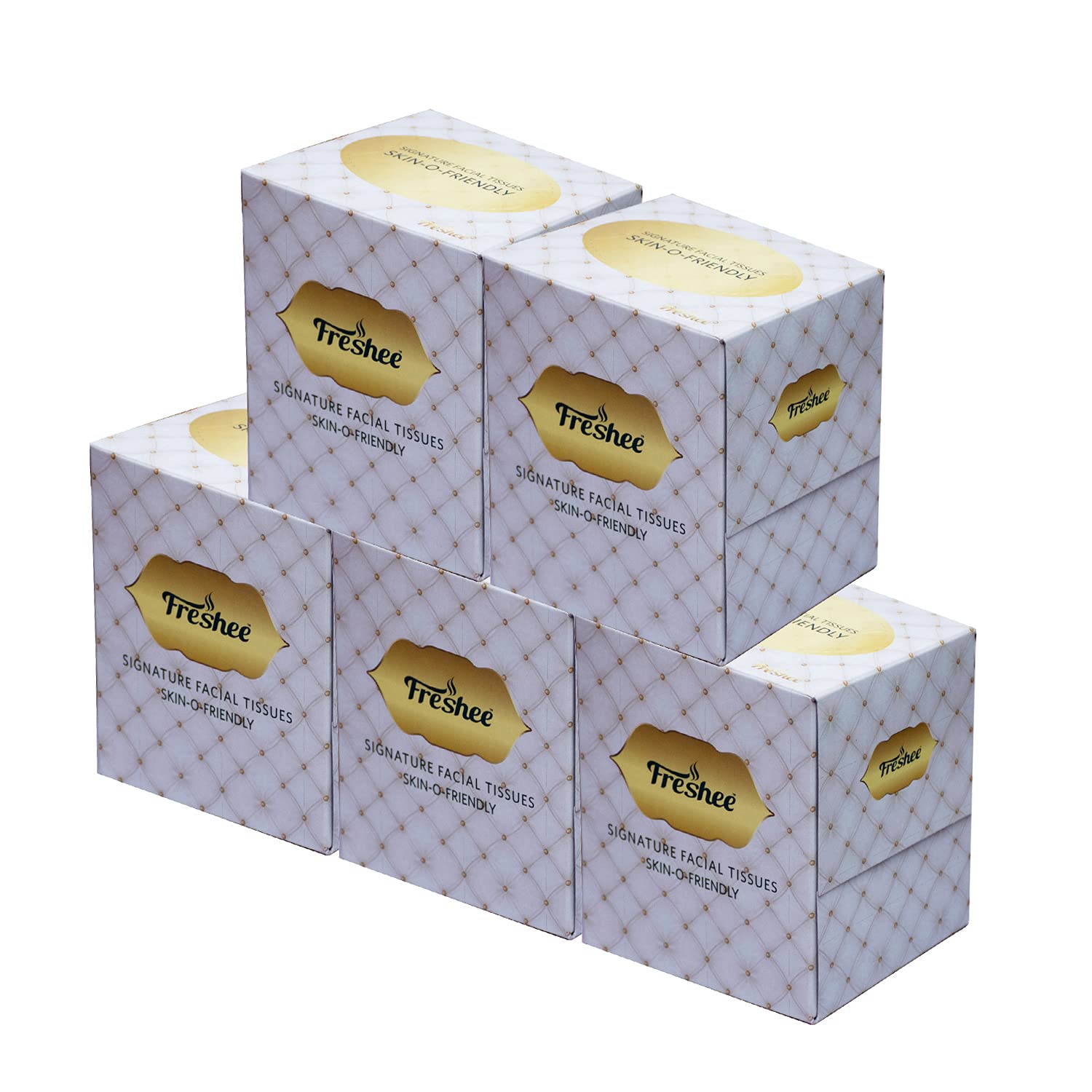 Freshee Facial Tissue Box, 2 Ply Cube Box with 80 Soft Facial Tissues, Pop up Box Tissue for Car, Home, Shop, etc, Pack of 5 (B098JR3VRV) Amazon Price History, Amazon Price Tracker