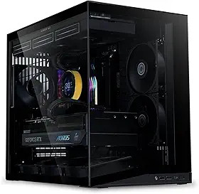 Gabinete Gamer Lian Li O11 Dynami Mini V2 Flow Preto Com 5 Fans O11DMIV2FX BLACK