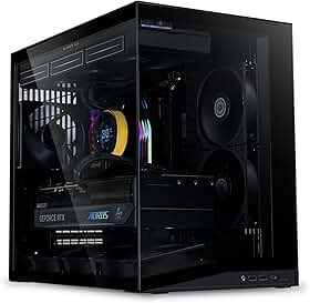 Gabinete Gamer Lian Li O11 Dynami Mini V2 Flow Preto Com 5 Fans O11DMIV2FX BLACK