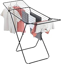 SIC Clothes Airer – 18m Clothes Drying Rack for Indoor Outdoor Use – Heavy Duty Metal Drying Rack, Foldable Laundry Horse, Space Saving Airer, Compact Laundry Stand for Balcony Garden or Home