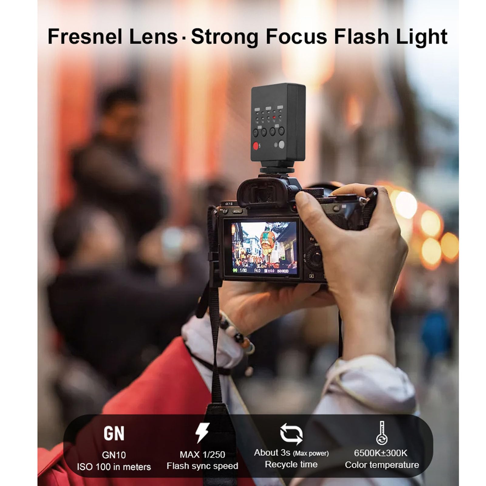 Luce Video a LED, Luce della Fotocamera Portatile, Illuminazione Fotografica CRI95 + 2500-9000K con Supporto per Scarpe Calde per Selfie, Streaming Dal Vivo, Ricaricabile da 1200 MAh