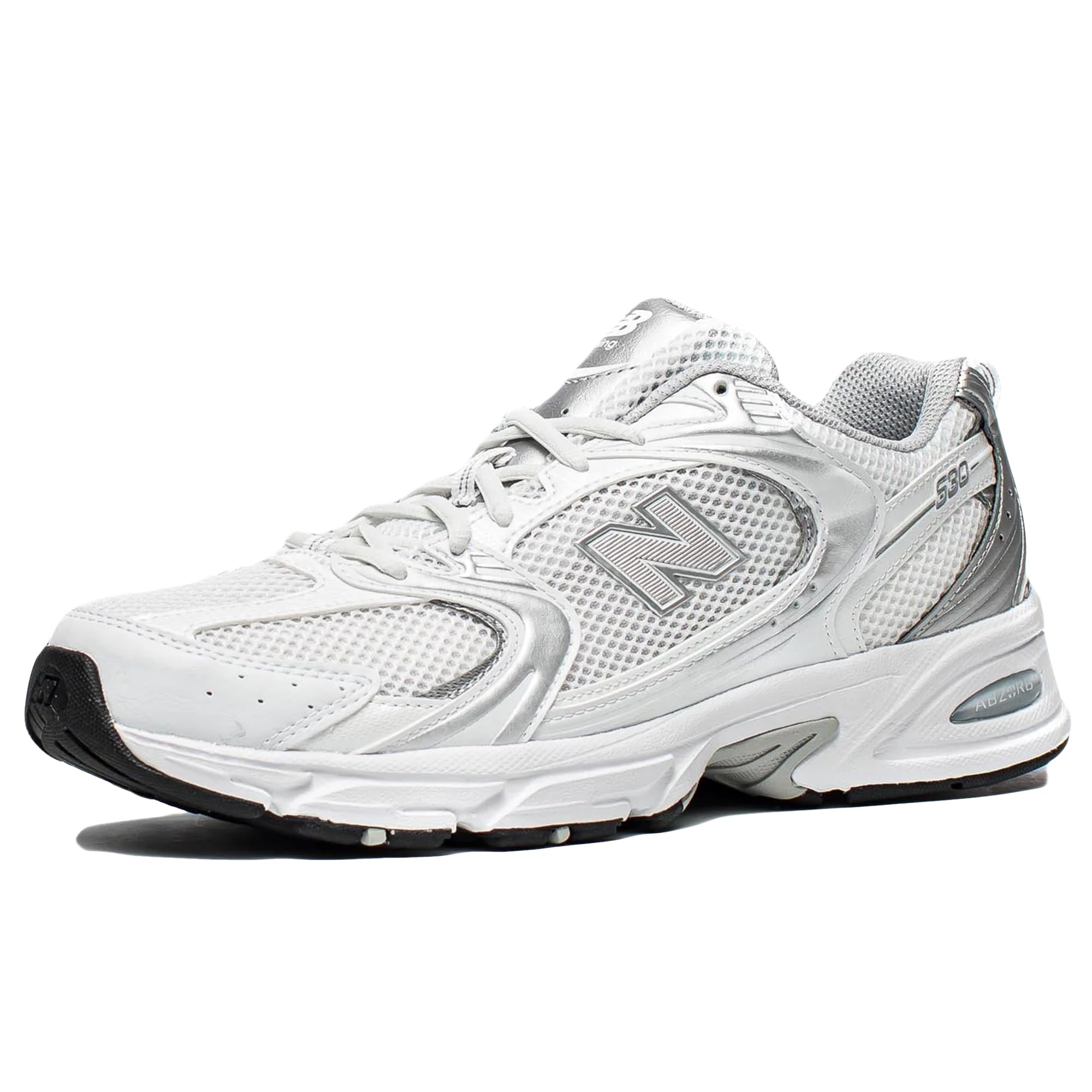 New Balance Para Homem. MR530 Sapatos 530 Branco/Azul (36), Plano, 1 A 3Cm, CordãO-image