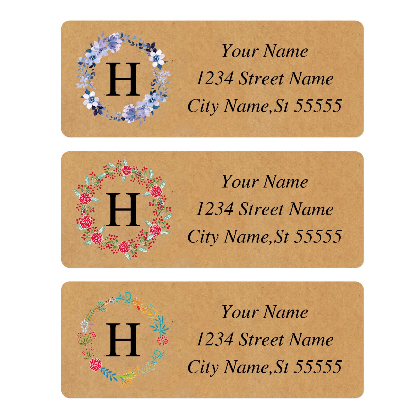 Custom Address Labels - Personalized Address Labels, Return Address Labels with Strong Adhesion, Can Be Used for Cardboard, Paper, Plastic, Glass, Metal (2.6x1 Inch, Set of 100)