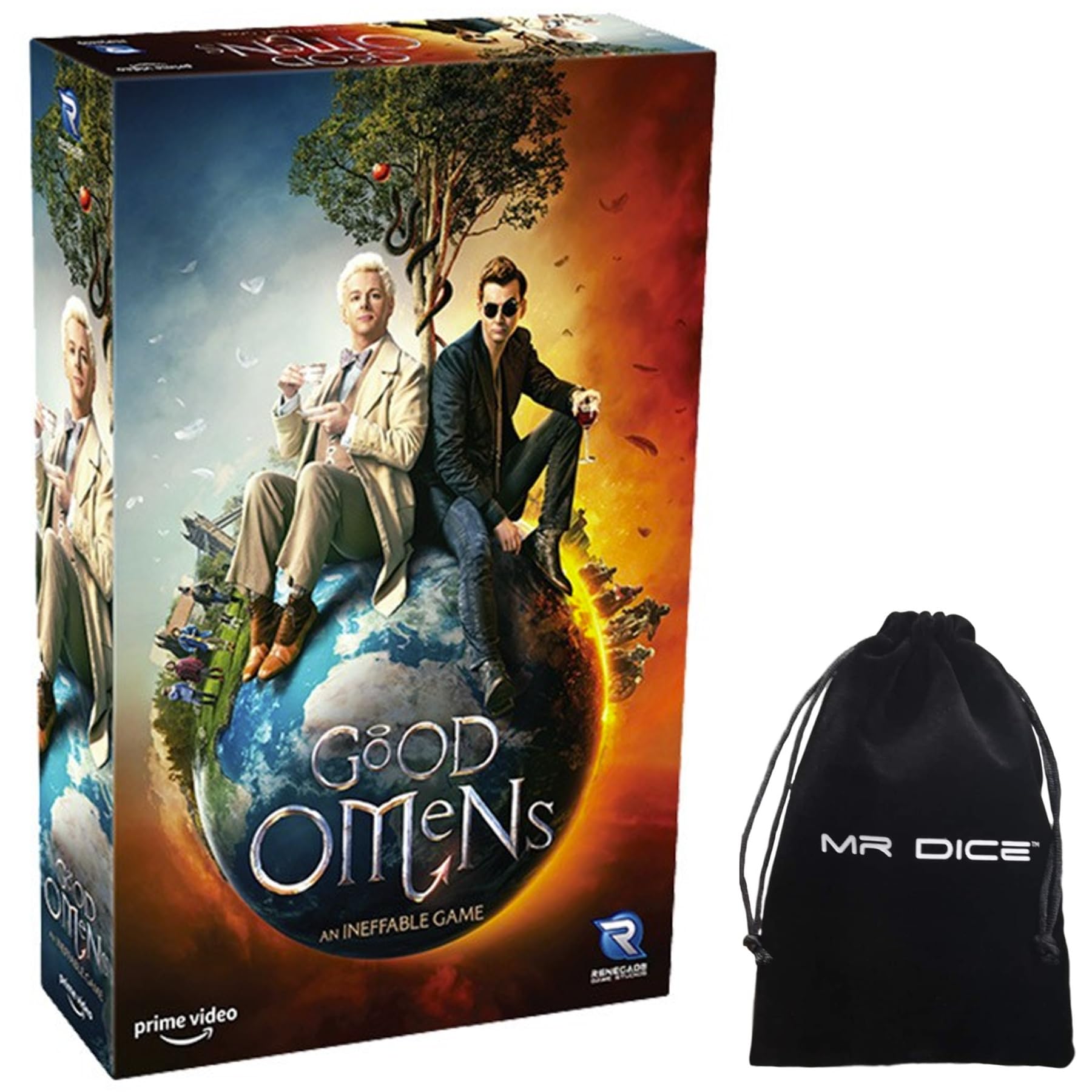 Good Omens: an Ineffable Game Bundle with Mr Dice Drawstring Bag